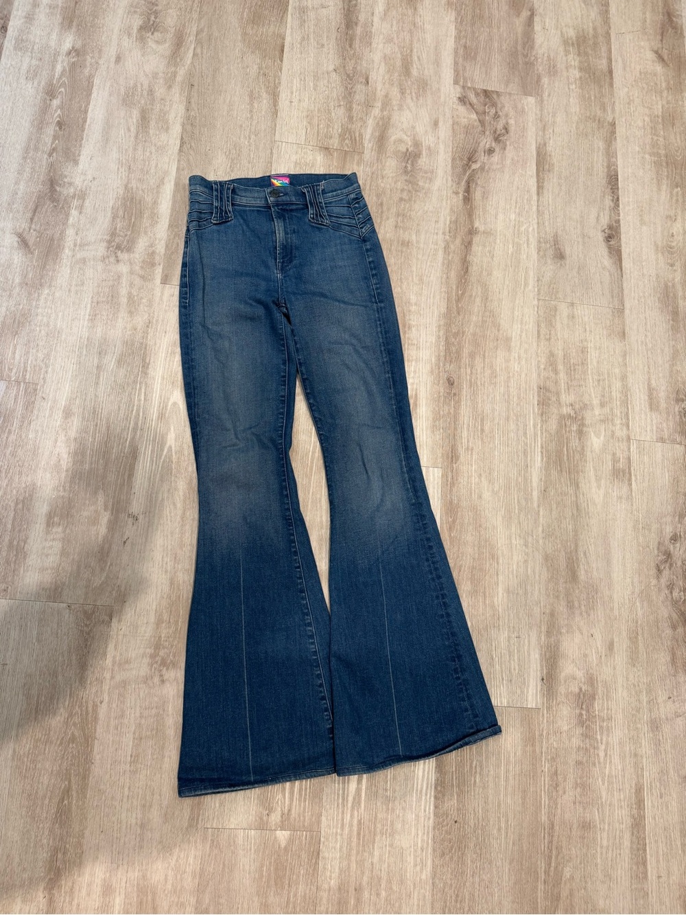 MOTHER Dark Blue High-Rise Flare Jeans - Women's